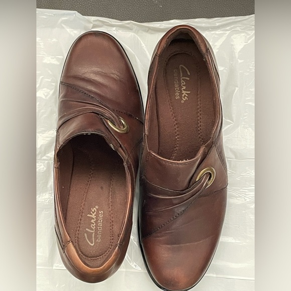 Clarks Casual Slip On Elastic Heels clogs shoes Womens US 7.5 M - Picture 8 of 15